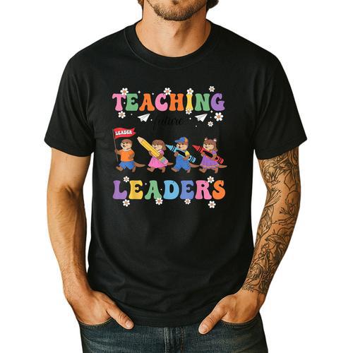 Teaching Future Leaders Otter Back To School Teacher Men's Casual T-Shirt - teacherstshirts.com