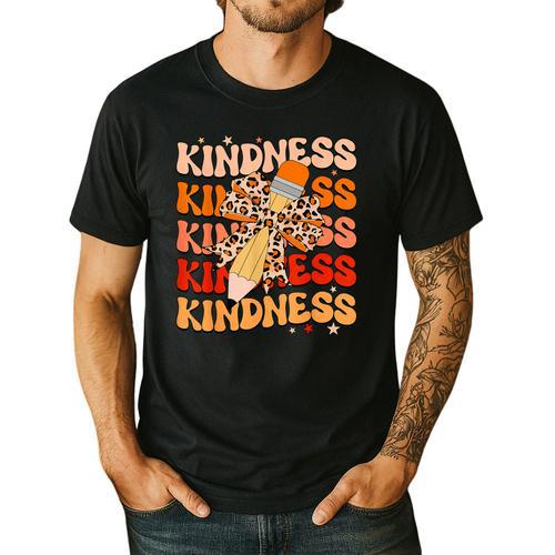 Unity Day Orange Kindness Teacher Bow Anti Bullying Be Kind Men's Casual T-Shirt - teacherstshirts.com DE
