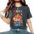 Mama Of The Birthday For Boy Circus Carnival Theme Party Women's Oversized Comfort T-Shirt Pepper