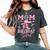 Mom Of The Birthday Girl Pink Cowgirl Western Rodeo Women's Oversized Comfort T-Shirt Pepper