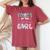 Mom Of The Birthday Girl Farm Cow Family Birthday Decoration Women's Oversized Comfort T-Shirt Blue Jean
