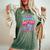 In My Glowing Mom Era Groovy Colorful Bright Women's Oversized Comfort T-Shirt Moss