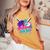 Cool Baseball Mom Neon Drip Sports Fan Women's Oversized Comfort T-Shirt Yam