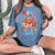 Mama Of The Birthday For Boy Circus Carnival Theme Party Women's Oversized Comfort T-Shirt Mustard