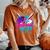Cool Baseball Mom Neon Drip Sports Fan Women's Oversized Comfort T-Shirt Crimson