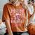 Mom Of The Birthday Girl Pink Cowgirl Western Rodeo Women's Oversized Comfort T-Shirt Crimson