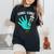 Cute Turkey Glove Nurse Thanksgiving Scrub Top Rn Icu Er Women's Oversized Comfort T-Shirt Black