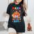Mama Of The Birthday For Boy Circus Carnival Theme Party Women's Oversized Comfort T-Shirt Black
