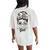 Saints Girl Messy Bun Women's Oversized Comfort T-Shirt Back Print Ivory