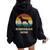 Doberman Mom Dobie Dog Lovers Retro Dobie Mom Women Oversized Hoodie Back Print Black