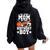 All Star Mom Of The Birthday Boy Basketball Soccer Sport Women Oversized Hoodie Back Print Black