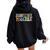 Substitute Teacher Back To School Substitute Teacher Women Oversized Hoodie Back Print Black