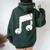 Nota Musical Cuello Women Oversized Hoodie Back Print Forest Nota Musical Cuello Women Oversized Hoodie Back Print Forest