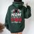 Mom Of The Two Fast 2Nd Birthday Racing Car Family Women Oversized Hoodie Back Print Navy Blue