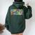 Substitute Teacher Back To School Substitute Teacher Women Oversized Hoodie Back Print Navy Blue