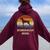 Doberman Mom Dobie Dog Lovers Retro Dobie Mom Women Oversized Hoodie Back Print Maroon