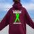 Mi Hermano Conciencia Del Linfoma Women Oversized Hoodie Back Print Maroon Mi Hermano Conciencia Del Linfoma Women Oversized Hoodie Back Print Maroon