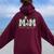 Mom & Dad Of The Lucky Duck 1St Birthday Mommy And Me Duck Women Oversized Hoodie Back Print Maroon