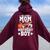 All Star Mom Of The Birthday Boy Basketball Soccer Sport Women Oversized Hoodie Back Print Maroon