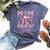 Mom Of The Birthday Girl Pink Cowgirl Western Rodeo Bella Canvas T-shirt Heather Forest