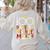 100 Days Of Mischief Managed Teacher Kid 100th Day Of School Women's Sweatshirt Back Print Sand