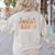 2nd Second Grade Teacher Wildflower Back To School Floral Women's Sweatshirt Back Print Sand