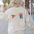 6-7 7-6 George Washington Freedom For Teachers Women's Sweatshirt Back Print Sand
