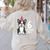 6 Years Old Birthday Boston Terrier Dog Lover 6th Party Kid Women's Sweatshirt Back Print Sand