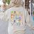 ABC Animals Alphabet Graphic Boys Girls Kindergarten Teacher Women's Sweatshirt Back Print Sand ABC Animals Alphabet Graphic Boys Girls Kindergarten Teacher Women's Sweatshirt Back Print Sand