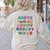 ABC Cute Monster Alphabet Halloween Teacher Costume Kids Women's Sweatshirt Back Print Sand