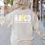 ABCD Teacher Women's Sweatshirt Back Print Sand
