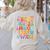 Alphabet A-Z ABC Kids Back To School Pre K Teachers Women's Sweatshirt Back Print Sand Alphabet A-Z ABC Kids Back To School Pre K Teachers Women's Sweatshirt Back Print Sand