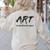 Art Teacher Women's Sweatshirt Back Print Sand Art Teacher Women's Sweatshirt Back Print Sand