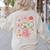 Back To School Coquette Teacher Women Girl Kindergarten PreK Women's Sweatshirt Back Print Sand Back To School Coquette Teacher Women Girl Kindergarten PreK Women's Sweatshirt Back Print Sand