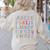 Back To School Kindergarten Alphabet ABC Teacher Women Kids Women's Sweatshirt Back Print Sand