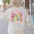 Back To School Kindergarten Preppy Teacher Girl Women's Sweatshirt Back Print Sand
