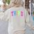 Back To School Neon Checkered Third Grade Colorful Teacher Women's Sweatshirt Back Print Sand Back To School Neon Checkered Third Grade Colorful Teacher Women's Sweatshirt Back Print Sand