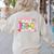 Back To School Pre-K Preppy Teacher Girl Women's Sweatshirt Back Print Sand Back To School Pre-K Preppy Teacher Girl Women's Sweatshirt Back Print Sand