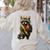 Back To School Raccoon Teachers Student Kids Women's Sweatshirt Back Print Sand Back To School Raccoon Teachers Student Kids Women's Sweatshirt Back Print Sand