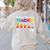 Battery Life Of a Teacher Shirt Thanksgiving Teacher Women's Sweatshirt Back Print Sand