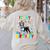 My Birthday Colorful Costume Boston Terrier Party Women's Sweatshirt Back Print Sand