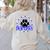 Blue Bobcats School Spirit Coquette Bow Mascot Teacher Women's Sweatshirt Back Print Sand Blue Bobcats School Spirit Coquette Bow Mascot Teacher Women's Sweatshirt Back Print Sand