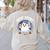 Boo Jour Ghost Halloween French Teacher Cute Coffe Croissant Women's Sweatshirt Back Print Sand Boo Jour Ghost Halloween French Teacher Cute Coffe Croissant Women's Sweatshirt Back Print Sand