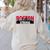 Boston Strong Logo Vintage Boston City Skyline Women's Sweatshirt Back Print Sand