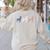 Boston Terrier 4th Of July Dog Patriotic USA Flag Man Woman Women's Sweatshirt Back Print Sand