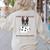 Boston Terrier American Gentleman Personal Stalker Dog Lover Women's Sweatshirt Back Print Sand