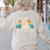 Boston Terrier Boston-Bulldog Women's Sweatshirt Back Print Sand