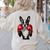 Boston Terrier Boxing Women's Sweatshirt Back Print Sand