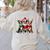 Boston Terrier Christmas Dogs Santa Reindeer Elf Women's Sweatshirt Back Print Sand
