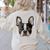 Boston Terrier Cute Puppy Face Dog Lover Pet Owner Women's Sweatshirt Back Print Sand